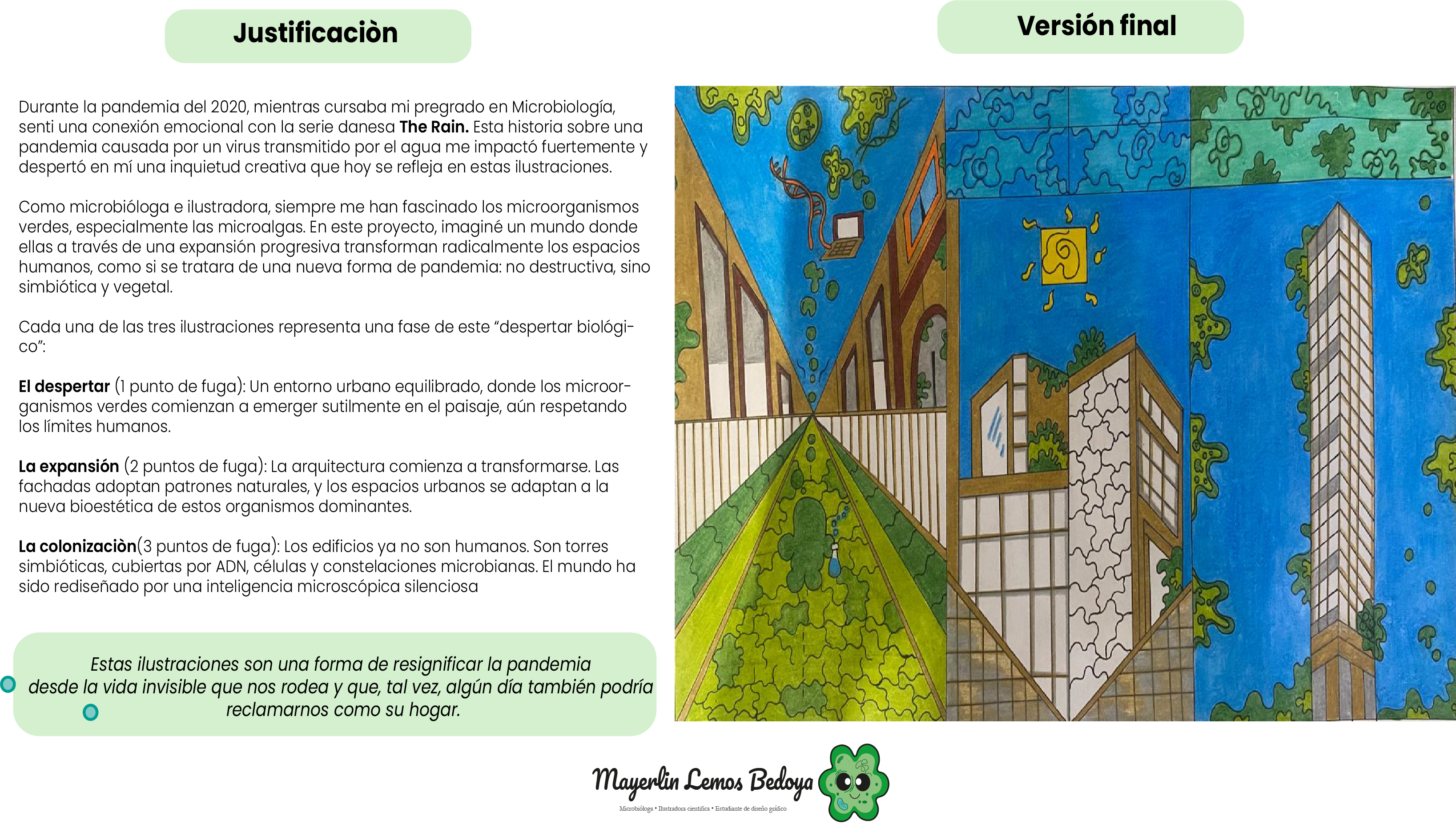 Ilustración científica de microalgas de agua dulce